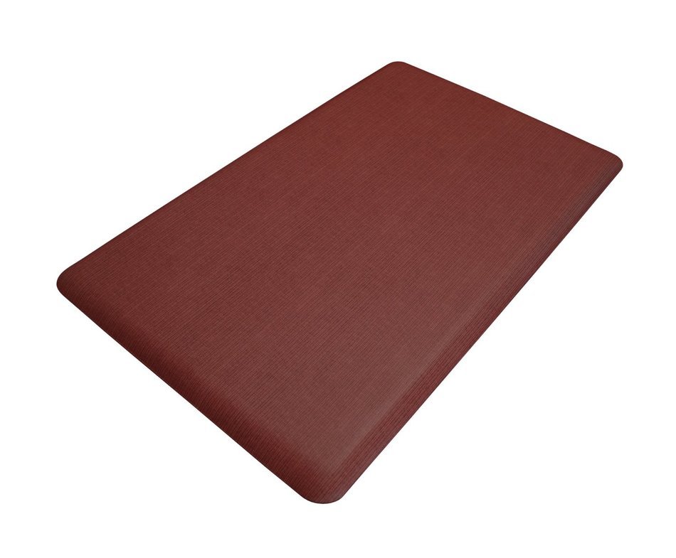 NewLife by GelPro Designer Comfort Mat, 20 by 48-Inch, Grasscloth Crimson N5