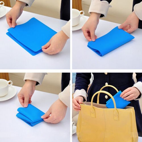 Windspeed Silicone Pastry Mat Oven Baking Mat for Sheet Pans Cooling Rack (Blue) N4