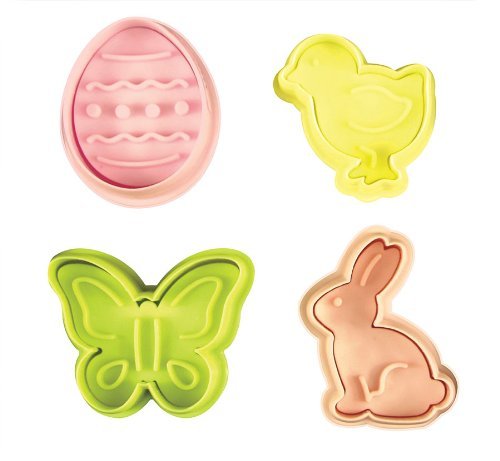 Fox Run Brands 67059 4-Piece Easter Plunger Cutter Set