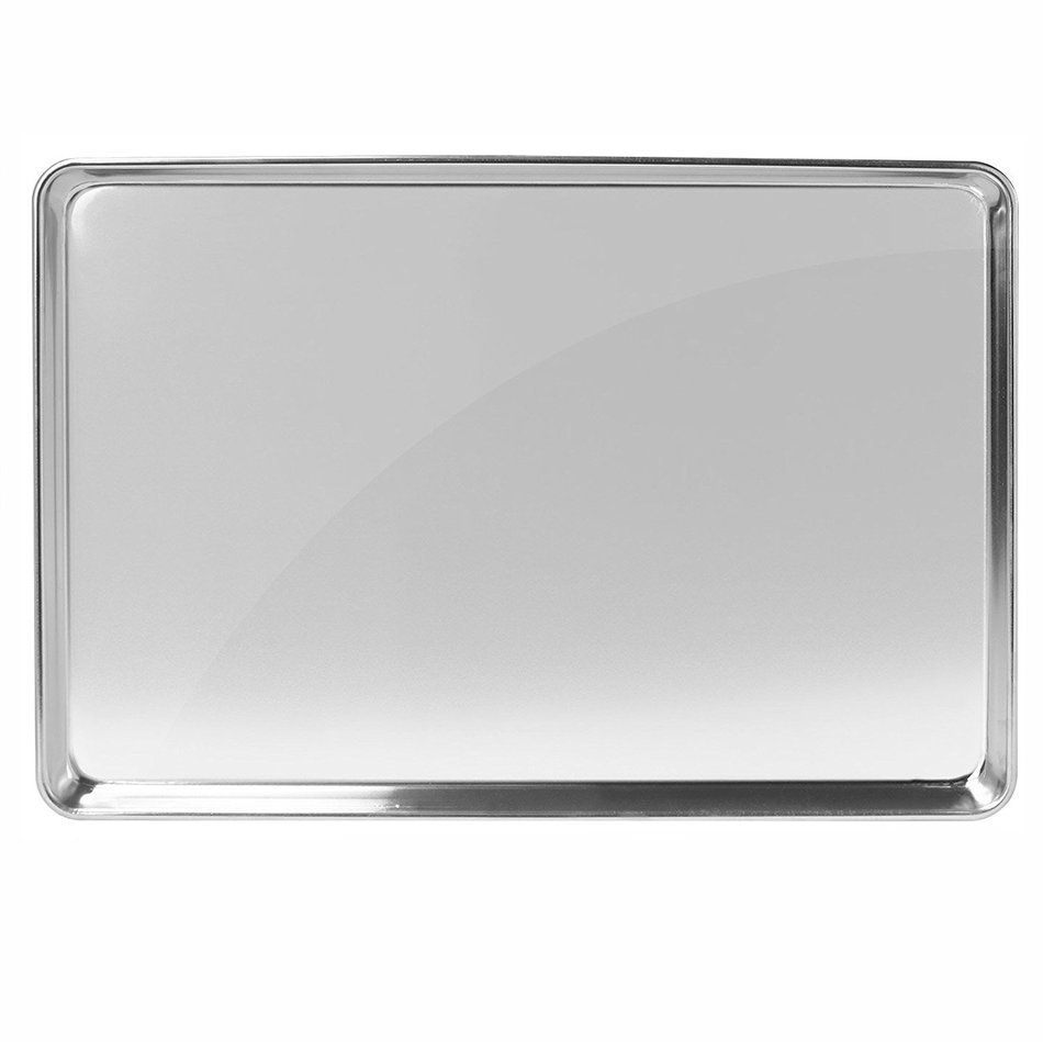 Gridmann 18 x 26 Commercial Grade Aluminium Cookie Sheet Baking Tray Pan Full Sheet - 6 Pans N5