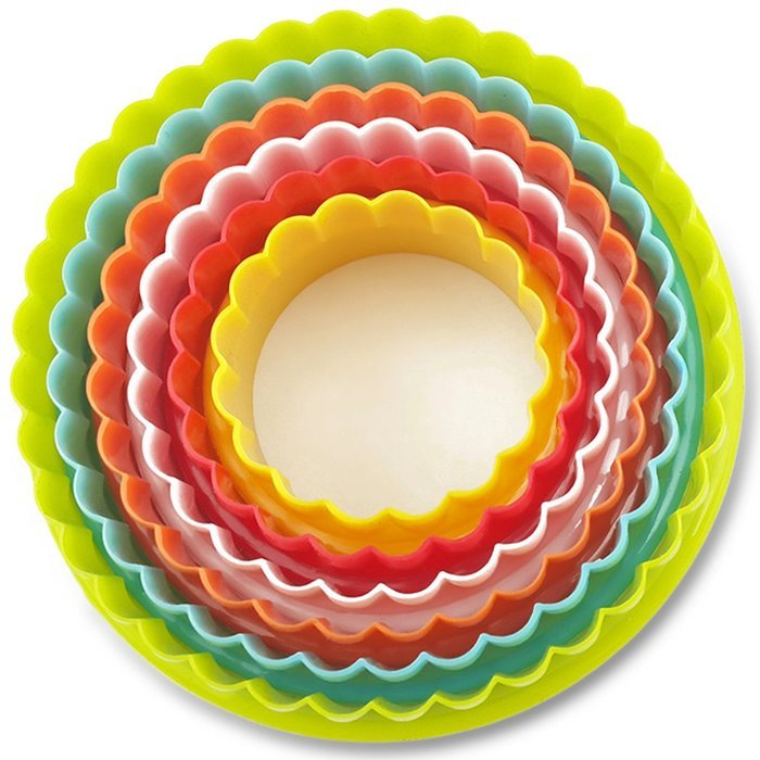 Best Ever Two Sided Round Cookie Cutters and Biscuit Cutter Set (6 pc) from Best In All. Perfectly designed premium...