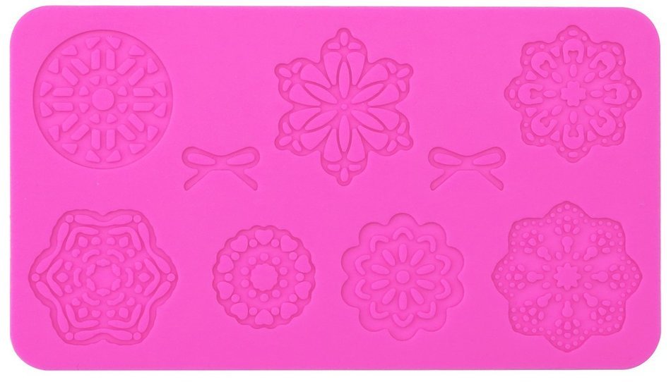 5pc Cake Decorating Molds- Premium Silicone Decoration Molds for Sugarcraft, Fondant, Gumpaste, Resin Mold , Lace... N3