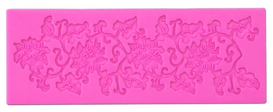 5pc Cake Decorating Molds- Premium Silicone Decoration Molds for Sugarcraft, Fondant, Gumpaste, Resin Mold , Lace... N6