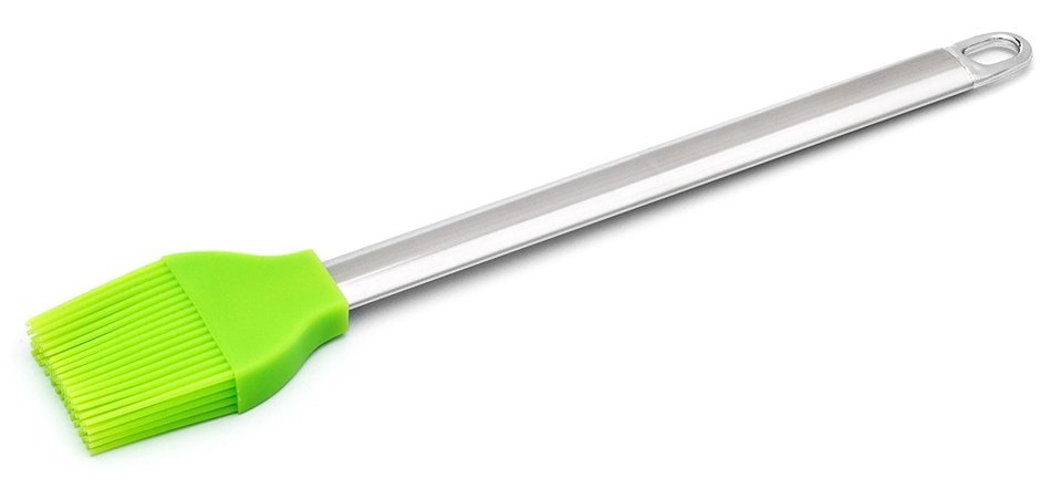 Durable Silicone Basting & Pastry Brush, 10&rdquo; | Stainless Steel Handle | Won&rsquo;t Shed, Easy to Clean
