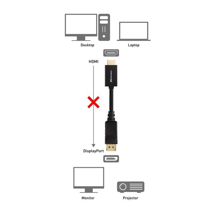Cable Matters Gold Plated DisplayPort to HDTV Cable 25 Feet N4