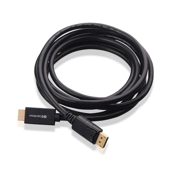 Cable Matters Gold Plated DisplayPort to HDTV Cable 25 Feet N22