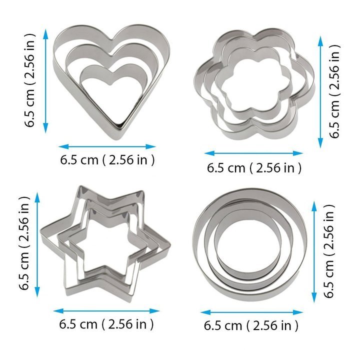 Bihood Fruit Cutter Cake Cookie Biscuit Egg Fondant Molds Cake Chocolate Cupcake Maker for Kids Cutter Babycakes... N6