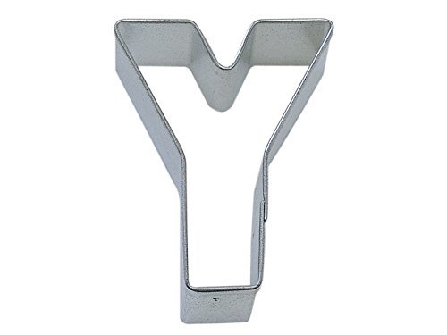 R&M Letter Y Cookie Cutter in Durable, Economical, Tinplated Steel