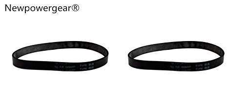 Newpowergear Brand New (2) Energy Upright Vacuum Belts for Sharp EC-12TX8, EC-12TX8B, EC-12TXC, EC-12TXT2, EC-...