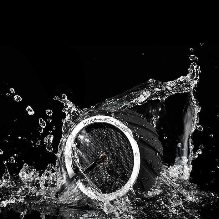 Mrice Tire-Shaped Portable Wireless Bluetooth Water Resistant Shower Speaker with 3W Strong Bass Driver Build...