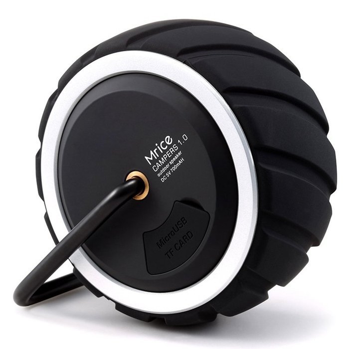 Mrice Tire-Shaped Portable Wireless Bluetooth Water Resistant Shower Speaker with 3W Strong Bass Driver Build... N2