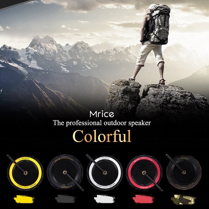 Mrice Tire-Shaped Portable Wireless Bluetooth Water Resistant Shower Speaker with 3W Strong Bass Driver Build... N7