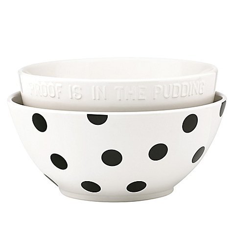 kate spade new york All In Good Taste Deco Dot Mixing Bowls (Set of 2)