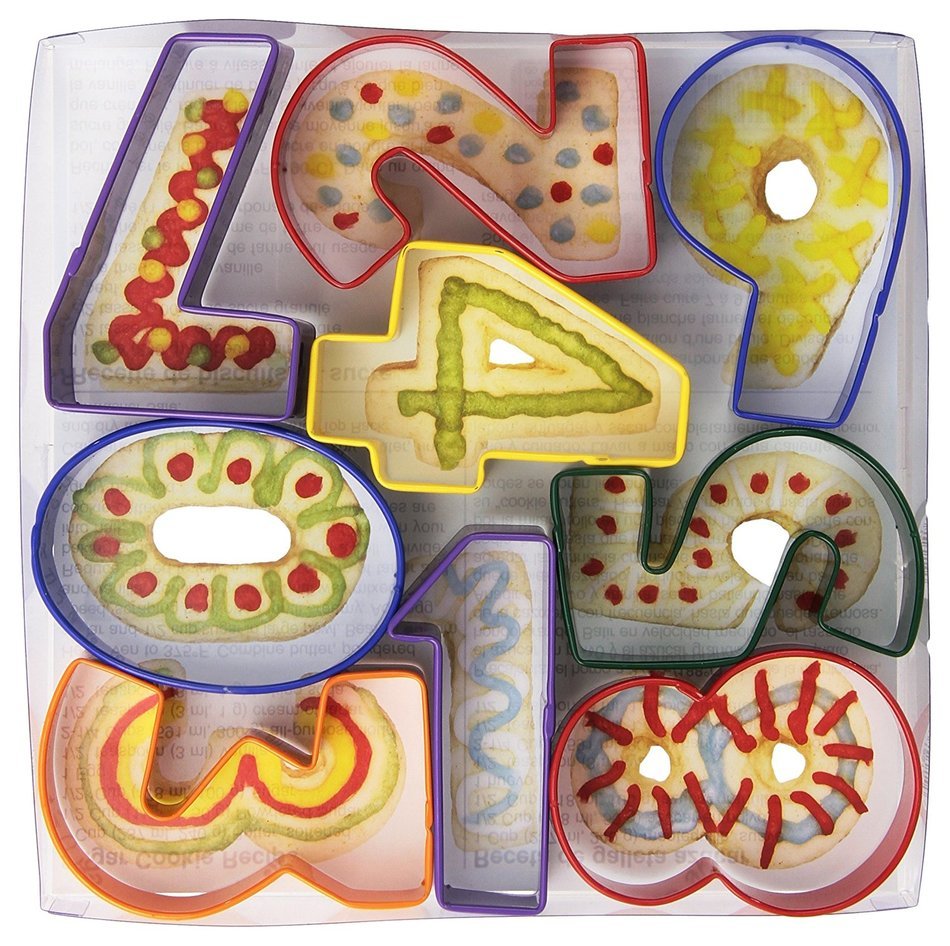 R & M Number 9 Piece Cookie Cutter Set N2