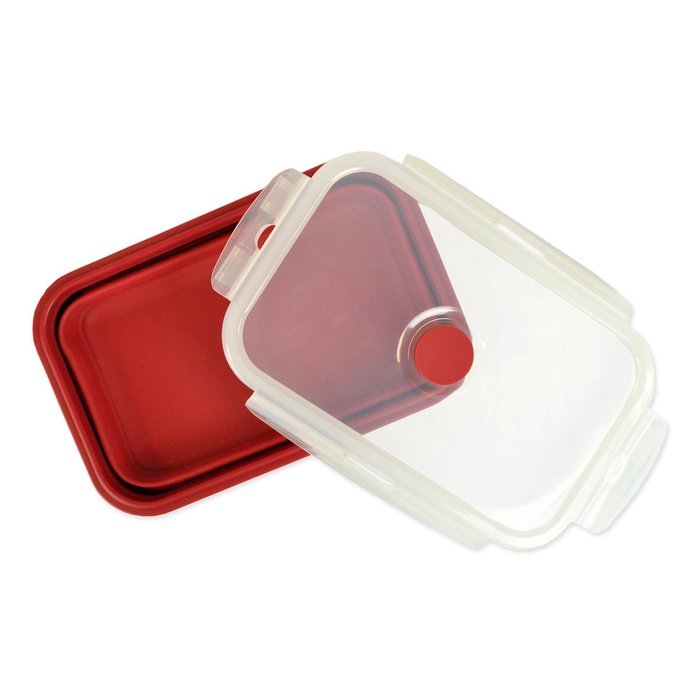 DII Silicone Collapsible, Airtight Food Storage Containers, Dishwasher & Microwave Safe, BPA Free, Snap On Lid... N12