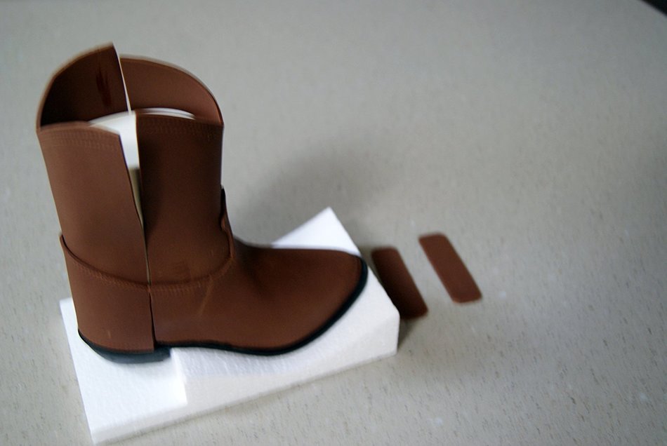 3d Cowboy Boot Kit for Gumpaste/fondant N4