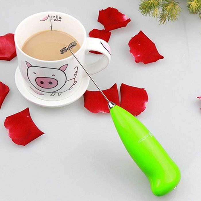 DEESEE(TM) Fashion Hot Drinks Milk Frother Foamer Whisk Mixer Stirrer Egg Beater (Purple) N10