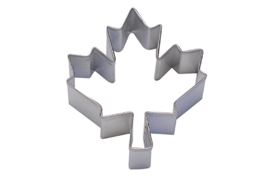 CybrTrayd RM-1289 R&M Maple Leaf, Canadian National Symbol 3" Cookie Cutter, Metallic
