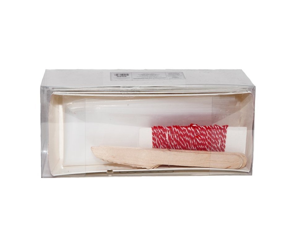 Simply Baked Paper Loaf Pan Gift Set, (6-Red pans, knives, bags & twine), Holiday Themed, Great for Gift Giving...