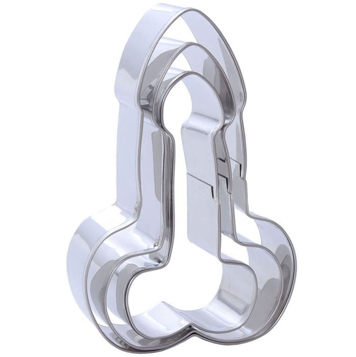 SOOKOO 3 Pack Stainless Steel Cake Cookie Cutter Set Bachelorette Bridal Party Girls Night Favor