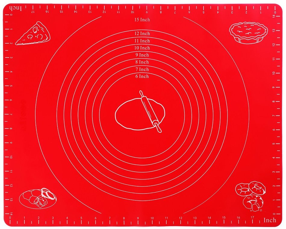 Silicone Baking Mat With Measurements By Devulj &ndash; Large, Full Size 11&rdquo; x 15&rdquo; Silicone Rolling Mat - Non-Stick... N5