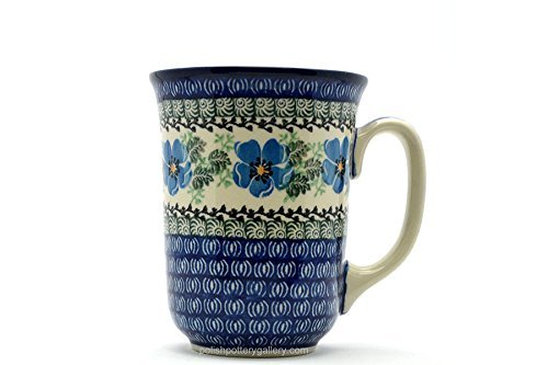 Polish Pottery Mug - 16 oz. Bistro - Morning Glory