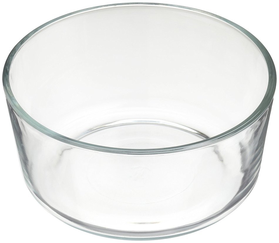 Anchor Hocking 7-Cup Kitchen Storage Round with Blue Plastic Lid N2
