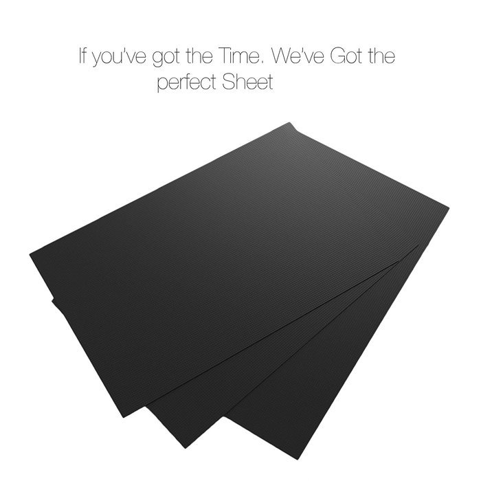 GuteK&uuml;chen Black Multi-Purpose Teflon Sheets, Set of 3, 23&rdquo; x 16&rdquo; Heavy Duty, Heat Resistant, Non-Stick, Reusable... N5