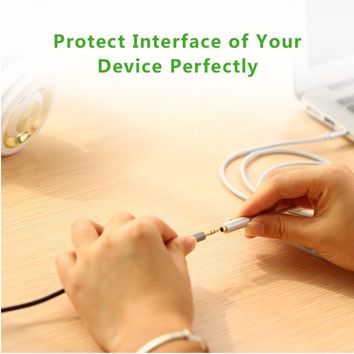 3.5mm Extension, Ugreen Slim 3.5mm Male to Female Stereo Audio Extension Cable Adapter Gold Plated Compatible... N14