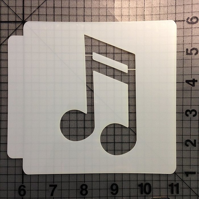 Music Note Stencil 102 (5.5 Inches)