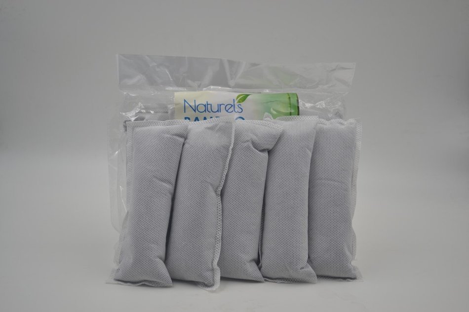 Bamboo Charcoal 5 Pack! Purify The Air, Eliminate Odors and Control Moisture | Naturally Freshen Smelly Areas... N2