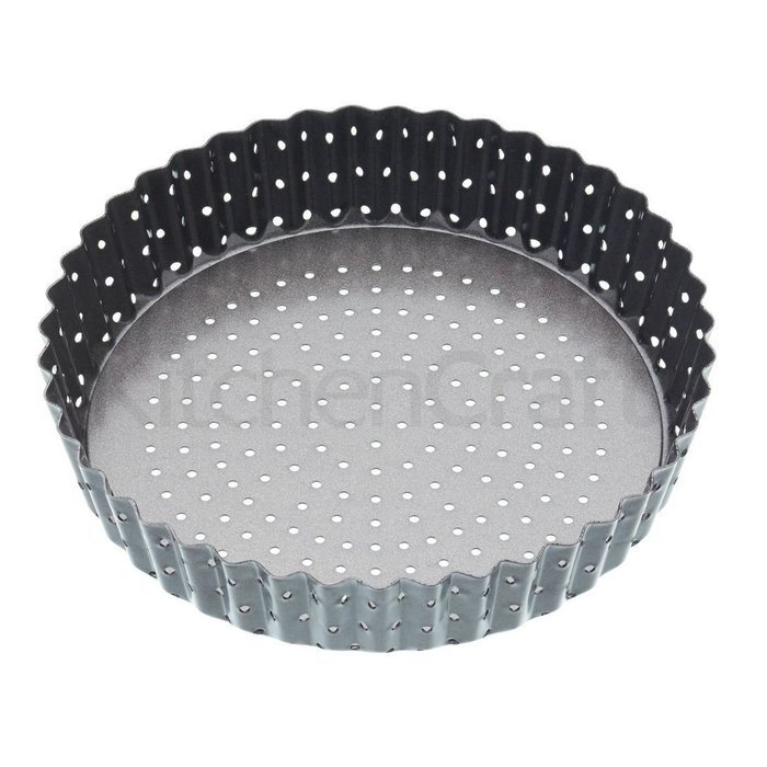 Kitchen Craft Master Class Crusty Bake Non-stick Fluted Round 18cm Quiche Tin (Pack of 2)