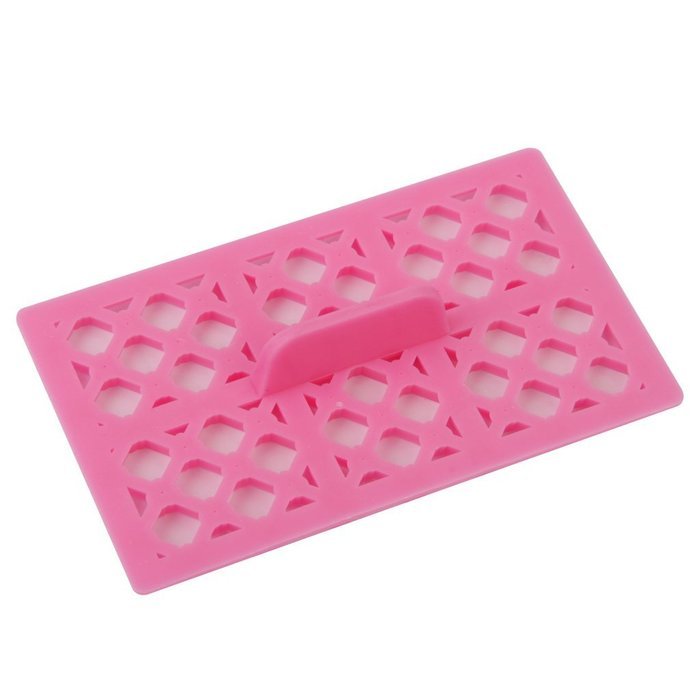 DIY Heart Quilt Embosser Fondant Cake Cutter Craft Decorations Tool N3
