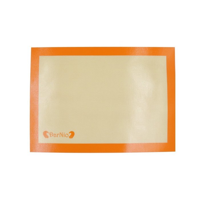 Silicone Baking Mat Set (2) Sheets - Non Stick Cookie Sheets Professional Grade (Orange) - DarNio N4