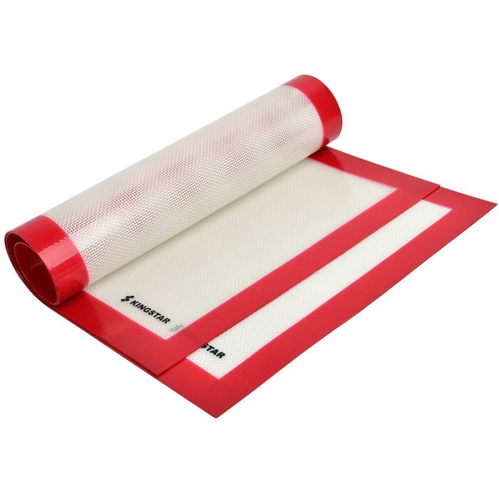 Kingstar Non Stick Silicone Baking Mat Set of 2 Half Sheet Pan Size