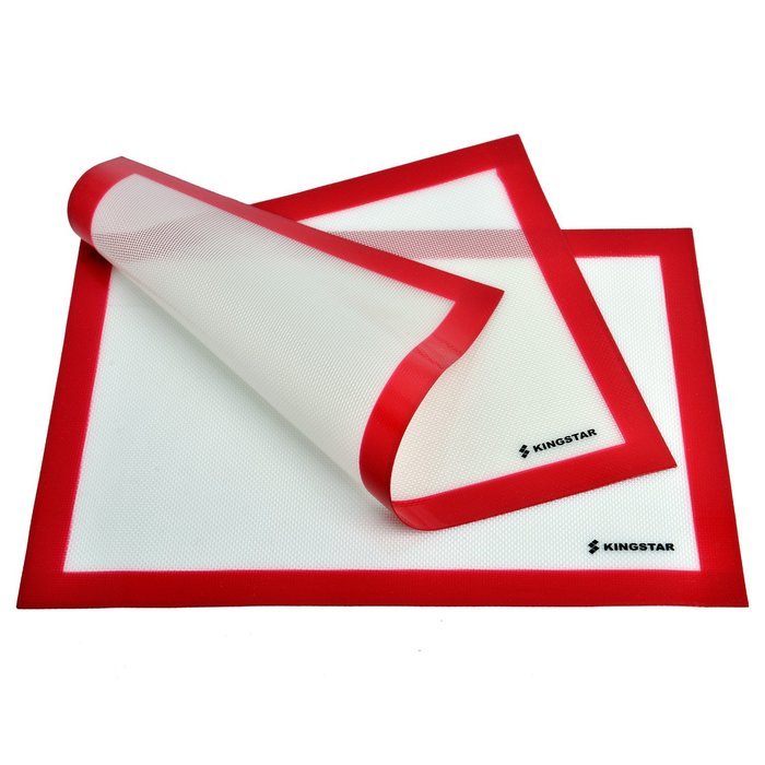 Kingstar Non Stick Silicone Baking Mat Set of 2 Half Sheet Pan Size