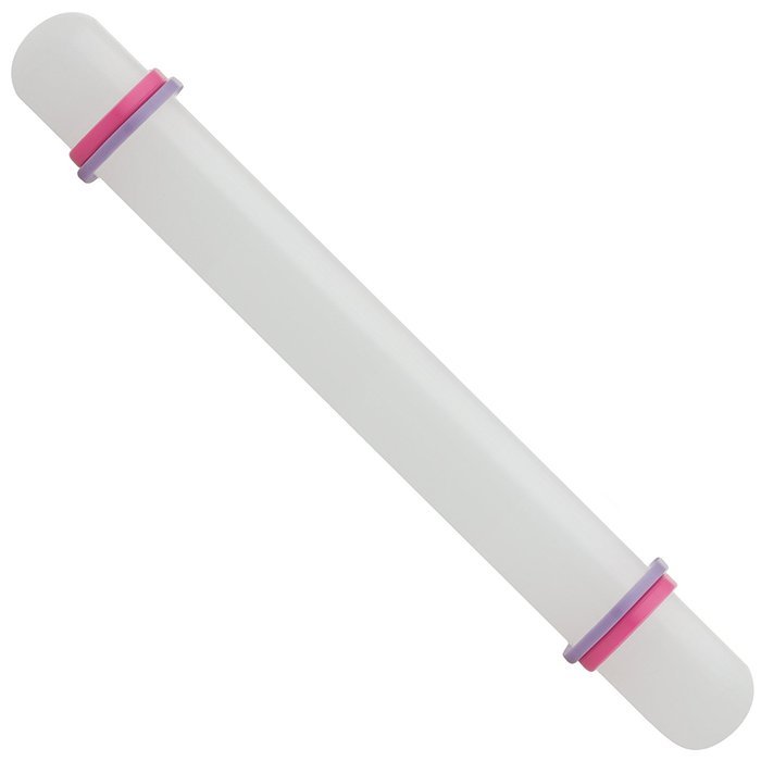 Ateco Non-Stick Fondant Rolling Pin with Thickness Bands