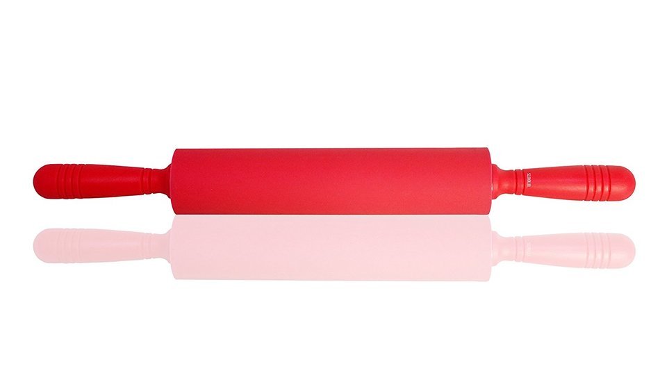Silicone Rolling Pin - Red - Non Stick - Siliroller N4