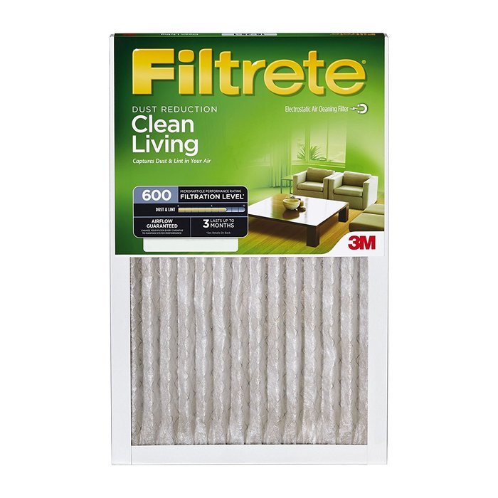 Filtrete Clean Living Dust Reduction, MPR 600, 12 x 24 x 1-Inches, 6-Pack N2