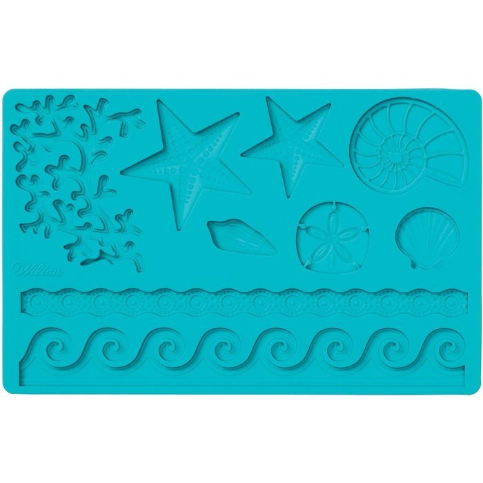 Wilton Fondant and Gum Paste Silicone Mold, Sea Life