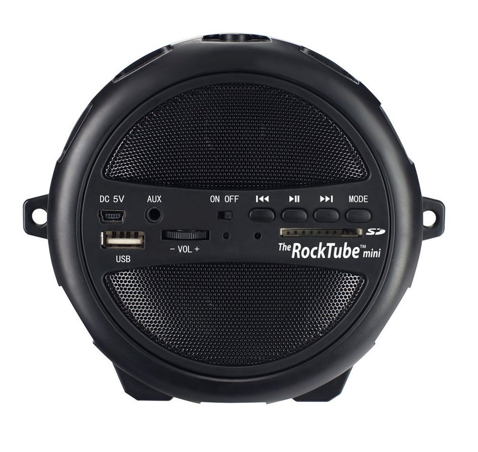 TUNES2GO CSR-E035 ROCKTube Mini Bluetooth Portable 2.1 Hi-Fi Speaker System and Digital Music Player N2