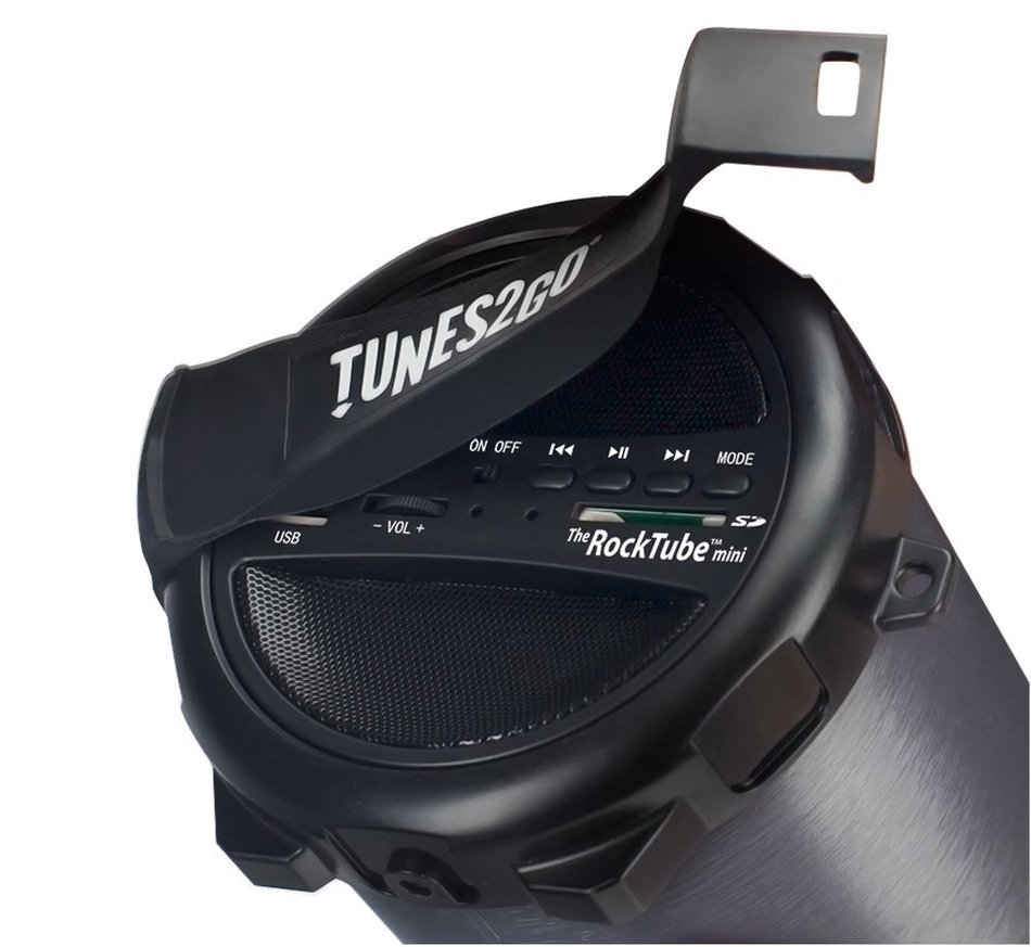 TUNES2GO CSR-E035 ROCKTube Mini Bluetooth Portable 2.1 Hi-Fi Speaker System and Digital Music Player N6