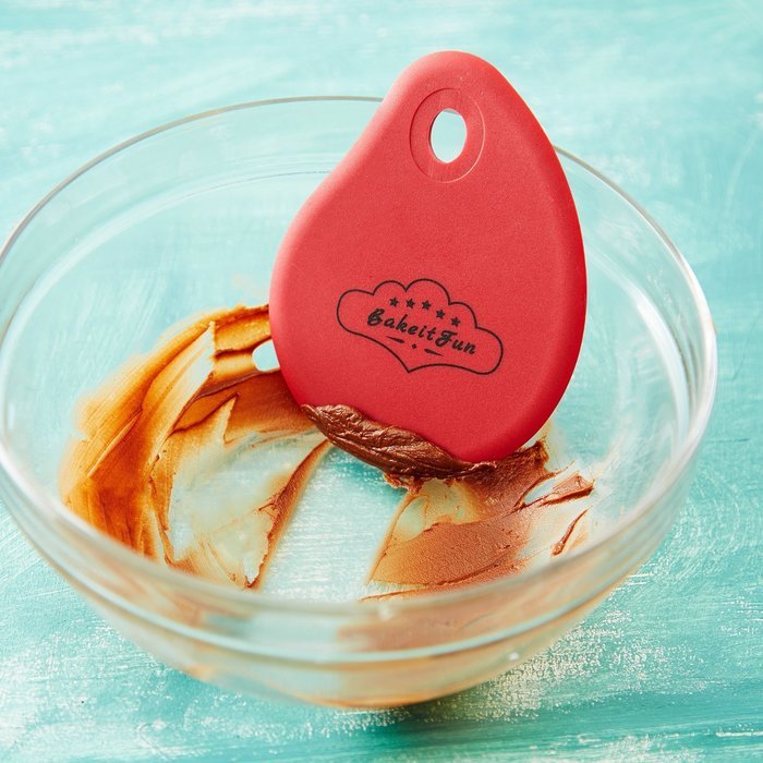 BakeitFun Large Stainless Steel and Silicone Dough Scrapers Set | Plastic Handle Cutter & Flexible Curved Perfect... N7