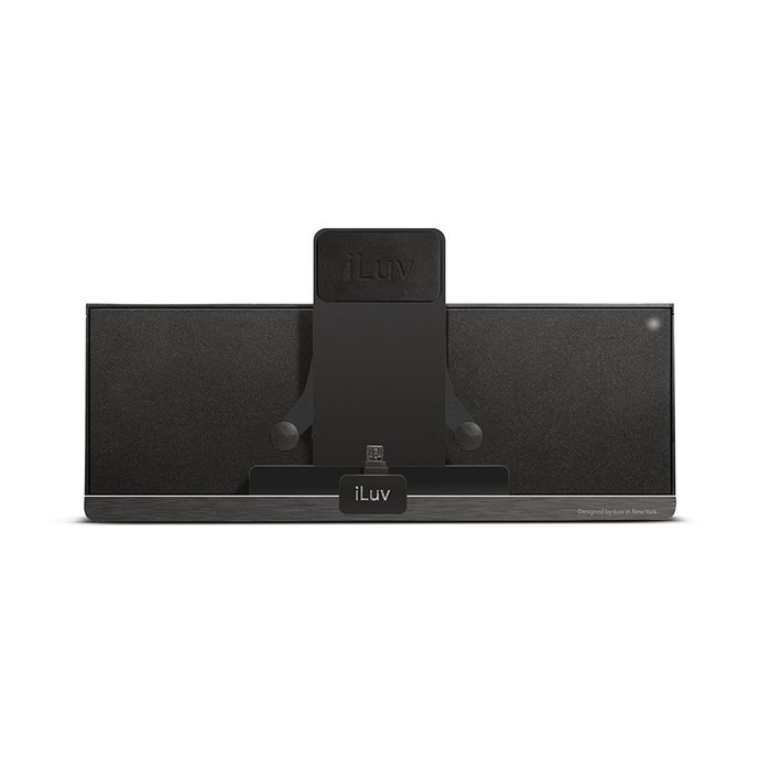 iLuv iMM377BLK MobiAir Bluetooth Stereo Speaker Dock for Smartphones with Micro-USB Charging, Black N6