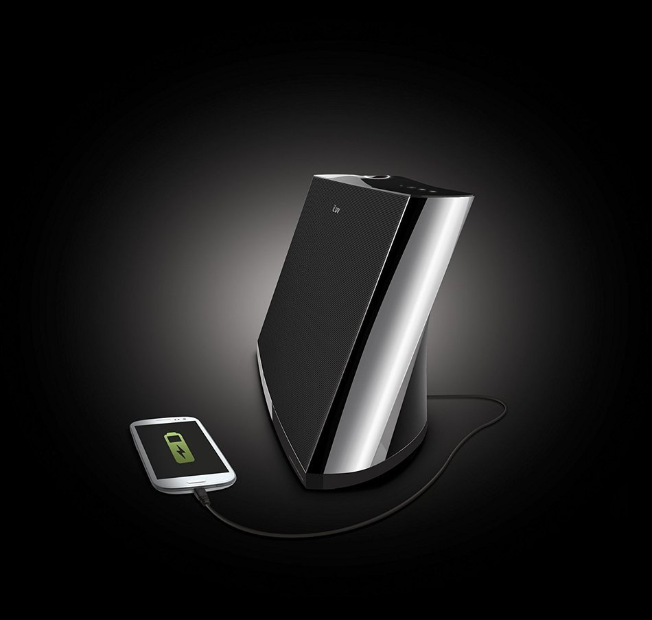 iLuv iMM377BLK MobiAir Bluetooth Stereo Speaker Dock for Smartphones with Micro-USB Charging, Black N23