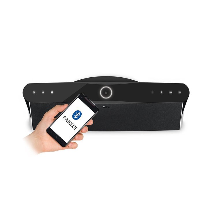 iLuv iMM377BLK MobiAir Bluetooth Stereo Speaker Dock for Smartphones with Micro-USB Charging, Black N24