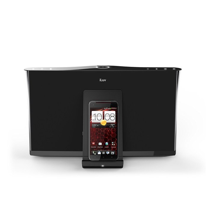 iLuv iMM377BLK MobiAir Bluetooth Stereo Speaker Dock for Smartphones with Micro-USB Charging, Black N29