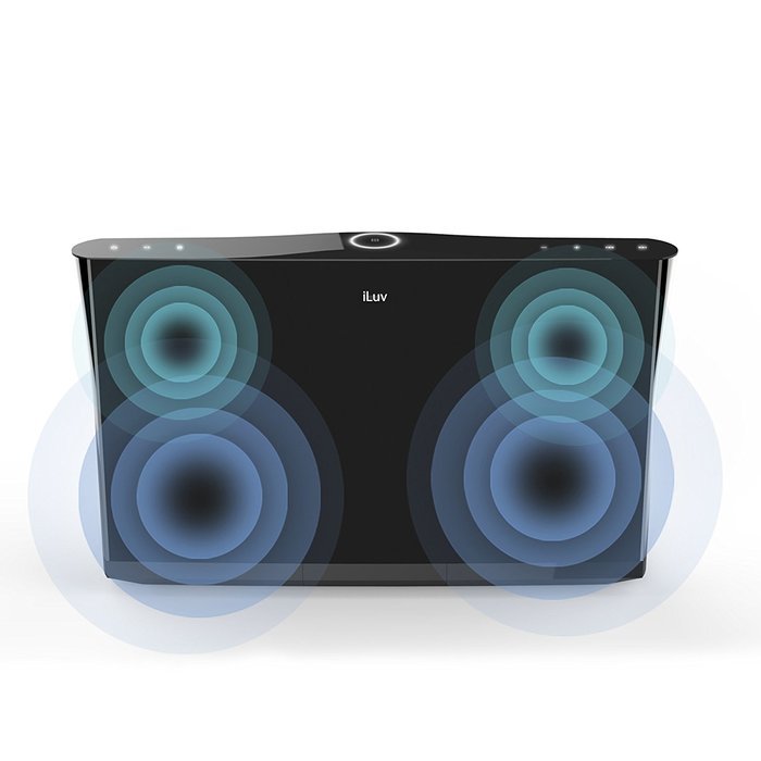 iLuv iMM377BLK MobiAir Bluetooth Stereo Speaker Dock for Smartphones with Micro-USB Charging, Black N34