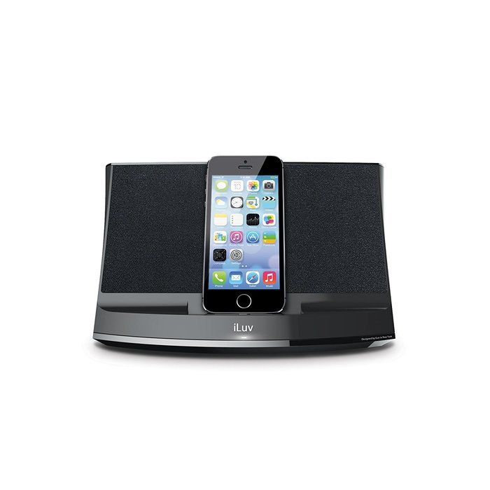iLuv iMM377BLK MobiAir Bluetooth Stereo Speaker Dock for Smartphones with Micro-USB Charging, Black N42