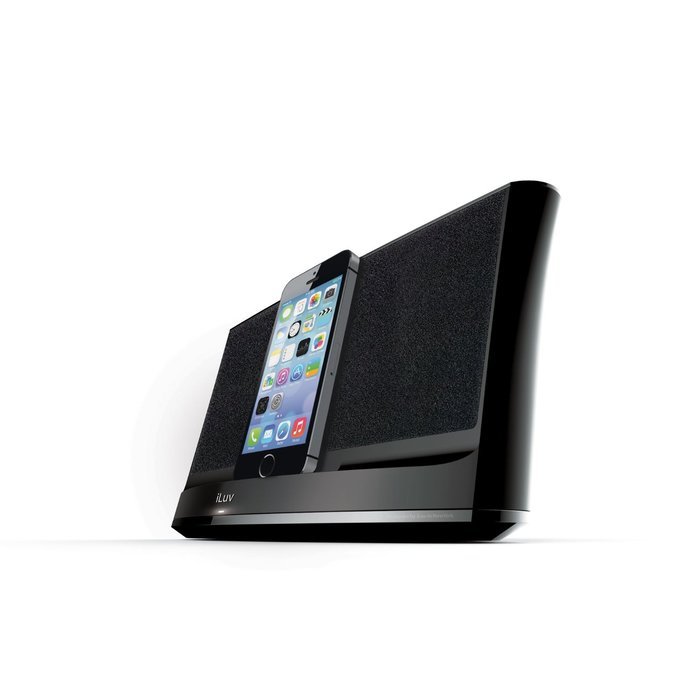 iLuv iMM377BLK MobiAir Bluetooth Stereo Speaker Dock for Smartphones with Micro-USB Charging, Black N43